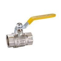 Brass gas ball valve